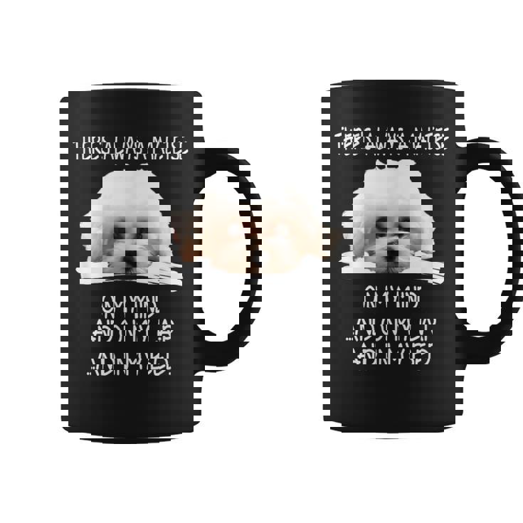 Maltese Dog Is On My Mind 面白い子犬オーナーデザイン コーヒーマグ