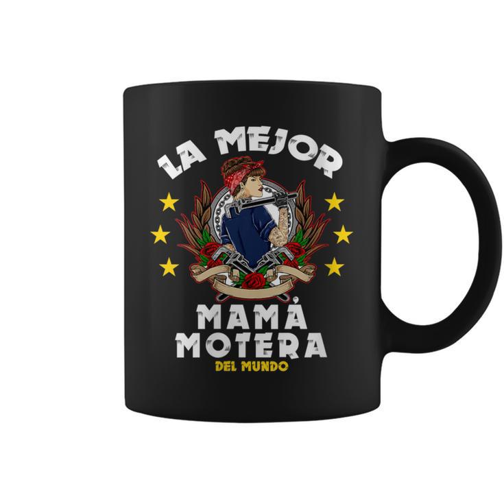 Mama Motera Intage Cuello Taza de café
