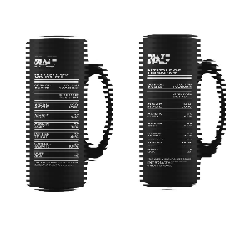 Mayu 栄養成分表示 コーヒーマグ