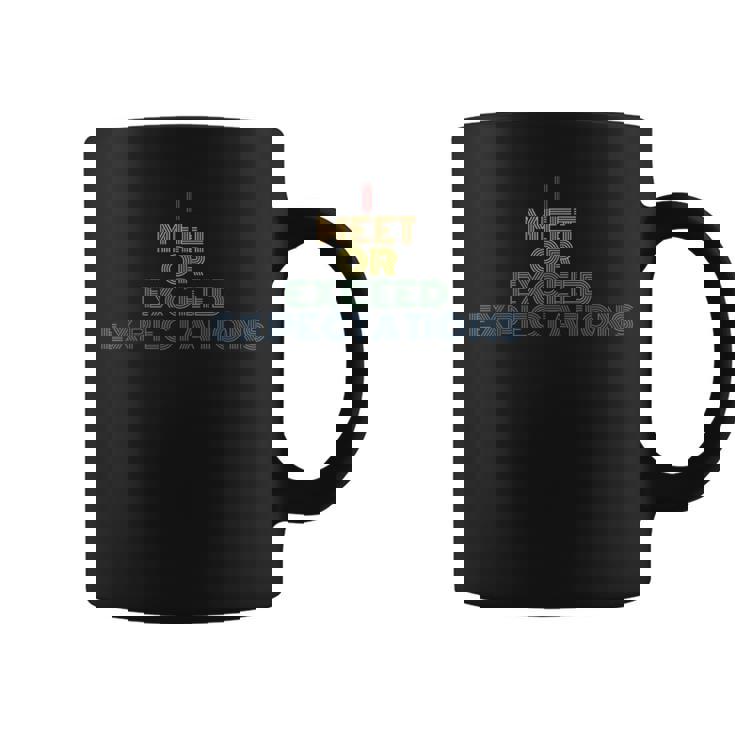 I Meet Or Exceed Expectations レトロ 70年代 ヴィンテージ コーヒーマグ