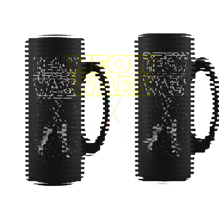 Meow Wars 猫シャツ 猫好きへの面白いギフト コーヒーマグ