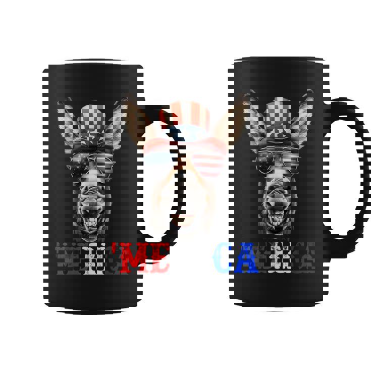 Merica Mule Donkey Patriotic 4Th Of July 面白い キッズ メンズ レディース コーヒーマグ