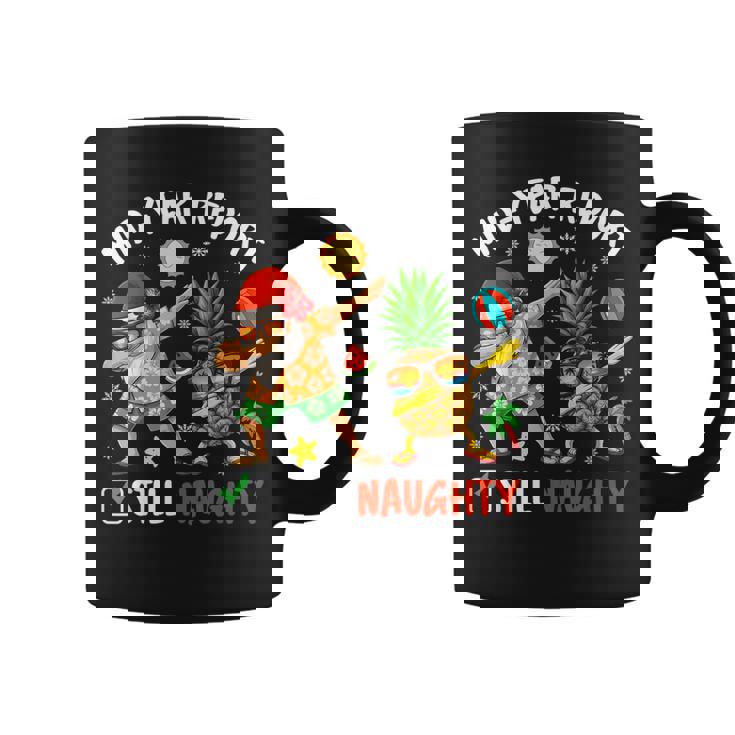 Mid-Year Report Still Naughty Xmas In July Dabbing Santa Coffee Mug