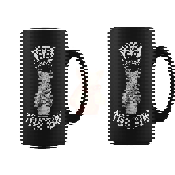 Mmaファイトチーム 面白い総合格闘技の豚 コーヒーマグ