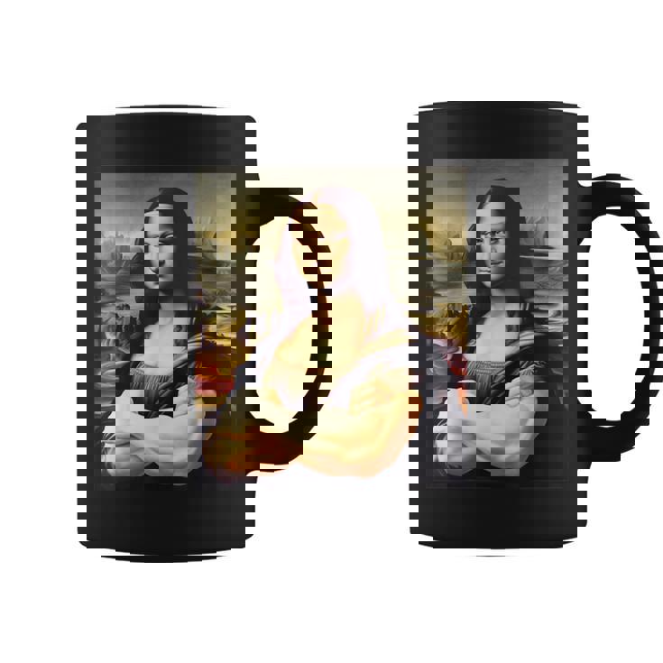 Mona Lisa Bodybuilding Mona Lisa Muscle Gym Workout コーヒーマグ