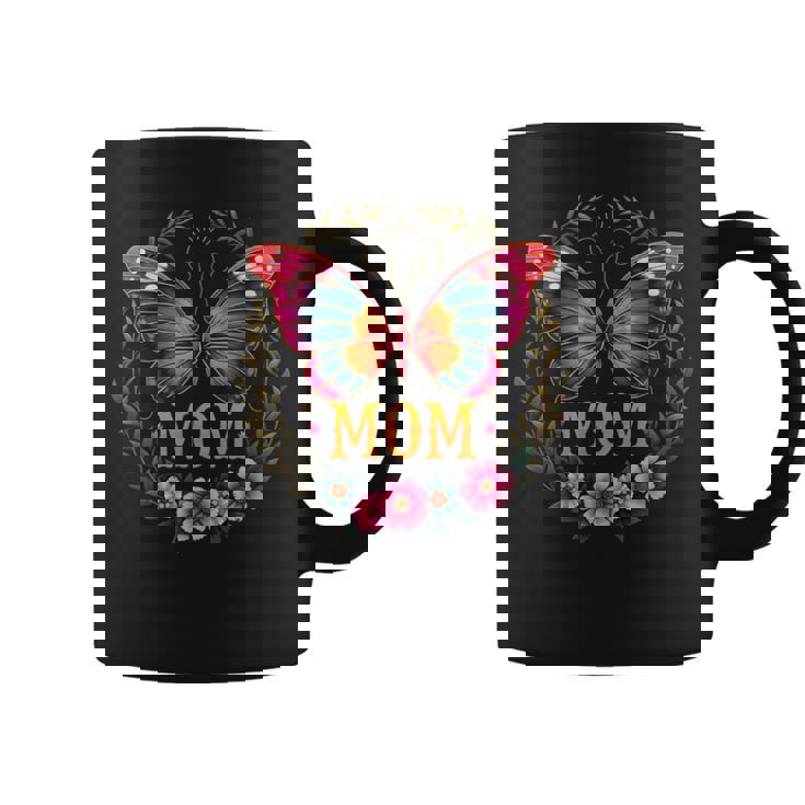 Mother's Day Butterfly Mom Mommy Mama Cute Insect Flower Coffee Mug