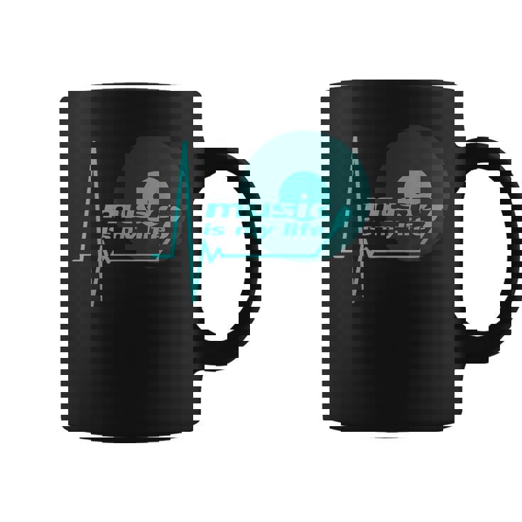 Music Is My Life Quote テクノハウス ダブ ステップ トランスハウス コーヒーマグ