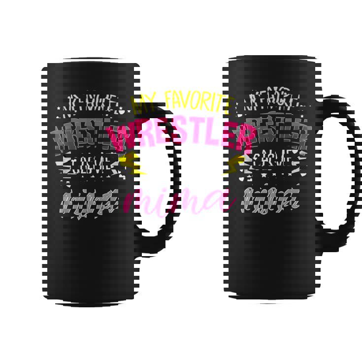 My Favorite Wrestler Calls Me Mima マッチングファミリーパーティー コーヒーマグ