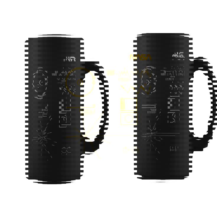 Nasaボイジャーゴールデンレコードメッセージワームロゴ有名 コーヒーマグ