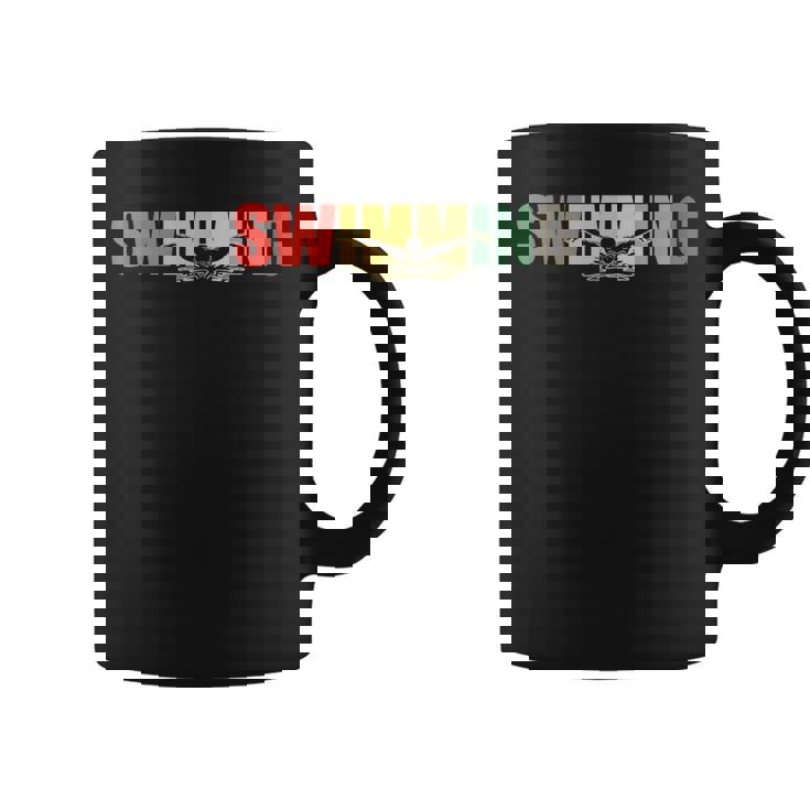 Natación Nadar Deporte Retro -Intage Brazada Nadador Taza de café