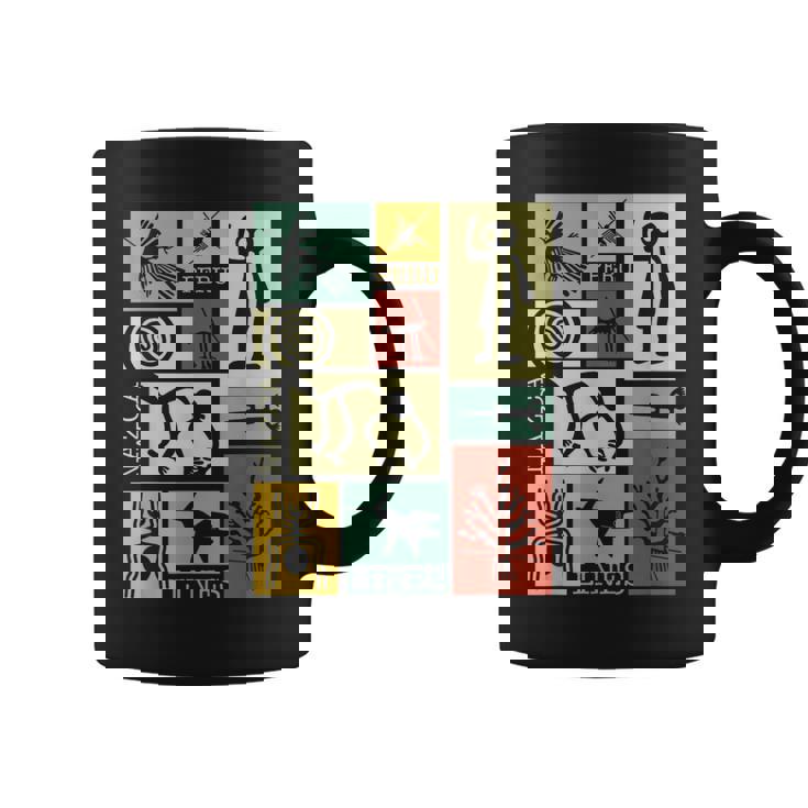 Nazca Linesナスカラインズ ペルージオグリフモンキー 宇宙飛行士 スパイダー レトロ コーヒーマグ