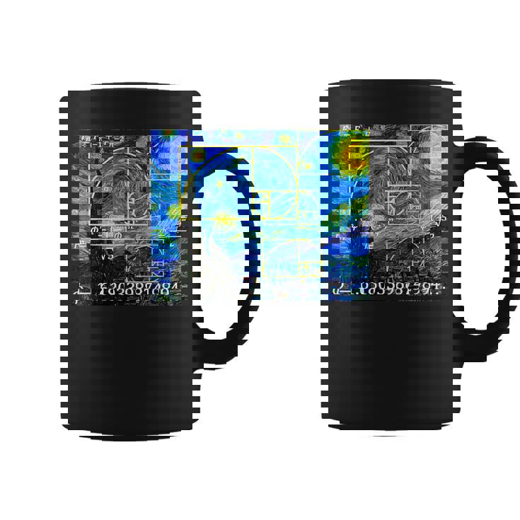 Nerdy 星月夜 フィボナッチ ゴールデン スパイラル 数学の先生 コーヒーマグ