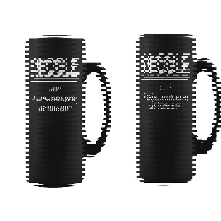 Nicole Definition ファニーファーストネーム ユーモアニックネーム ユニーク コーヒーマグ