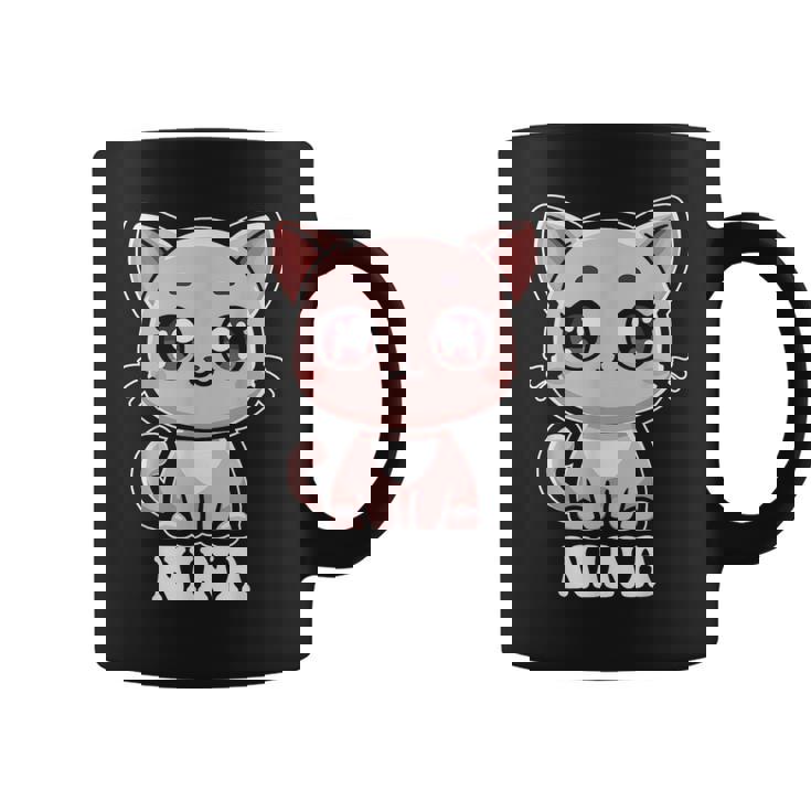 Nina かわいい猫 子猫デザイン 女の子 名前 ニーナ コーヒーマグ