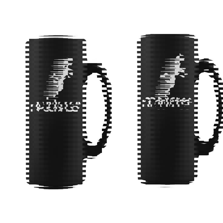 No Balance Girl スポーツとユーモアのための面白いパロディデザイン コーヒーマグ