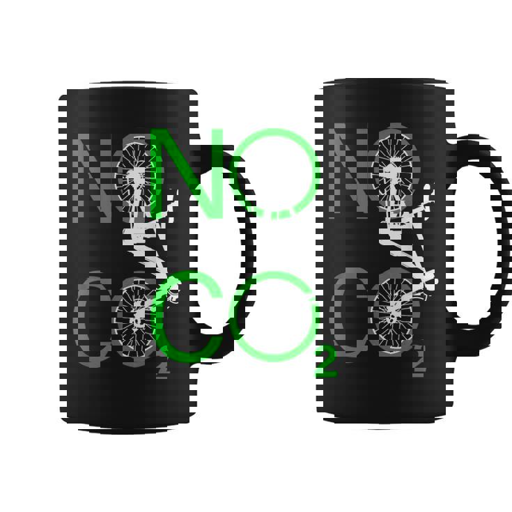 No Co2 サイクリング 気候変動対策 グリーンエネルギー Mtb コーヒーマグ