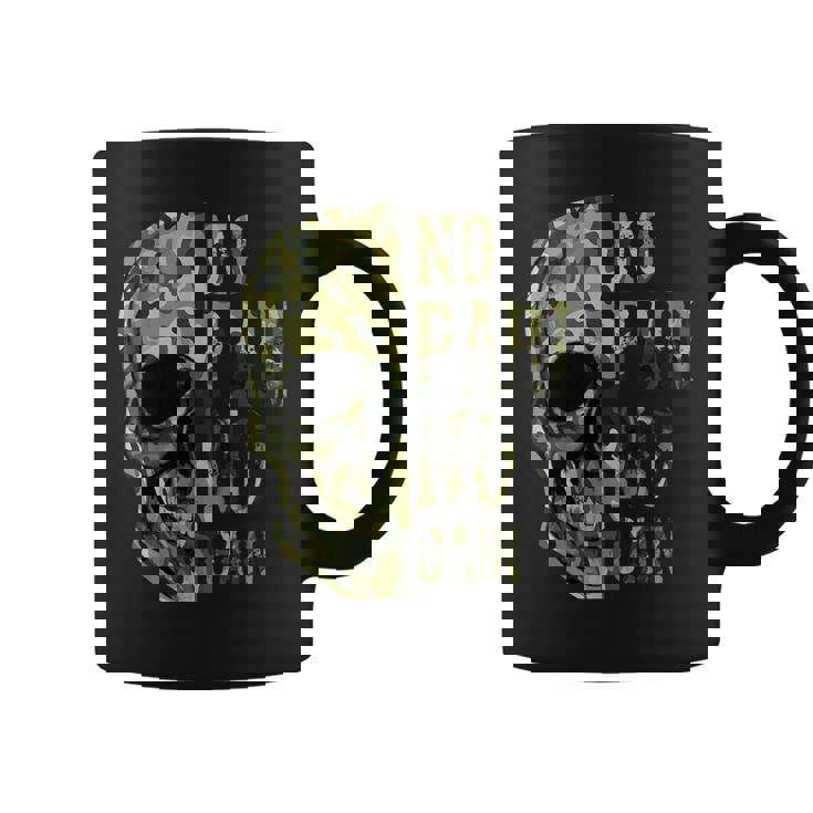 No Pain No Gain- メンズ スカル マインドセット モチベーションジム コーヒーマグ