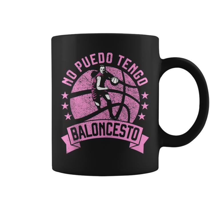 No Puedo Tengo Baloncesto Divertido Para Niña Y Basket In Mangas Taza de café