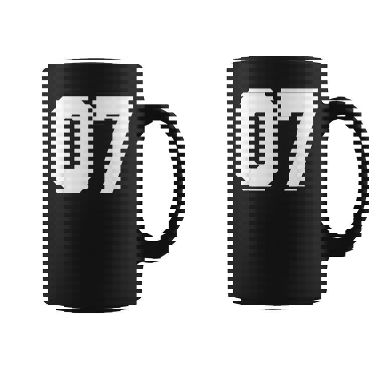 Number 07Ports Jersey Player 07 7 Fan Front Printarsity コーヒーマグ