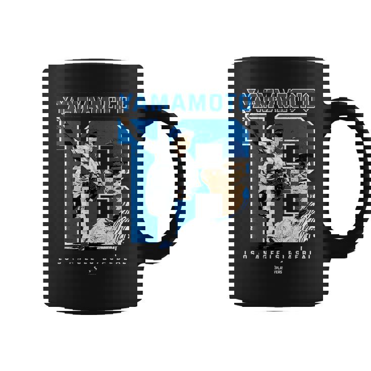 Number And Portrait Yoshinobu Yamamoto Los Angeles Mlbpa コーヒーマグ