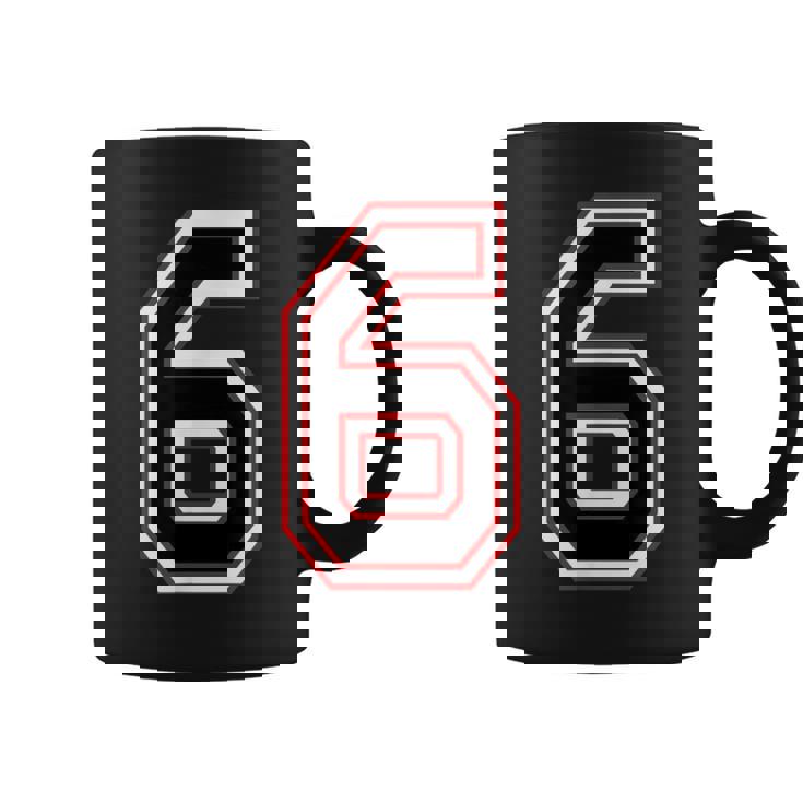 Number Numero 6 6番 コーヒーマグ