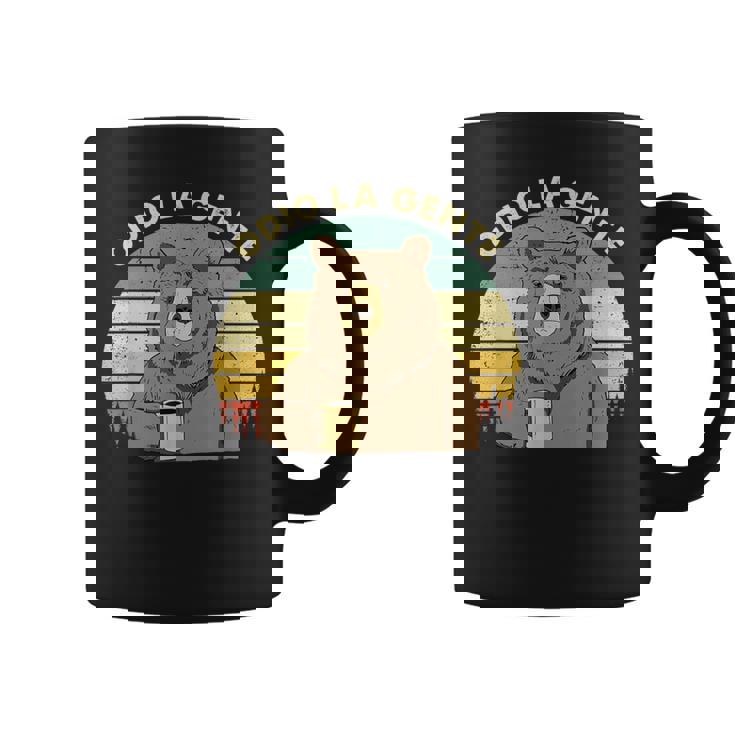 Odio A La Gente Oso Café Regalo Divertido Que Odio A La Gente Taza de café
