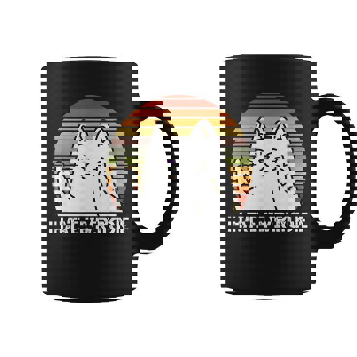 Odio A Todos Los Gatos Taza de café