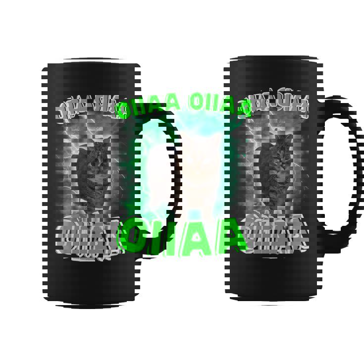 Oiiaa Oiiaa 猫 脳腐 ウイルス スピニング 猫 ミーム コーヒーマグ