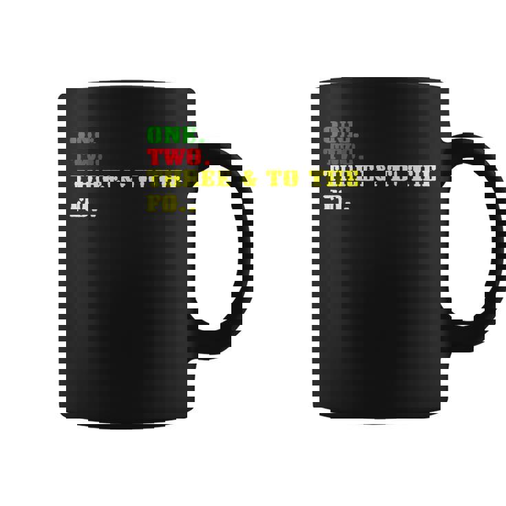 One Two Three And To The Fo オールドスクール ラッパー ヒップホップ コーヒーマグ