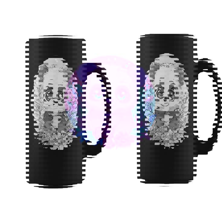 Panda Entouré De Fleurs Pour Enfants Tasse