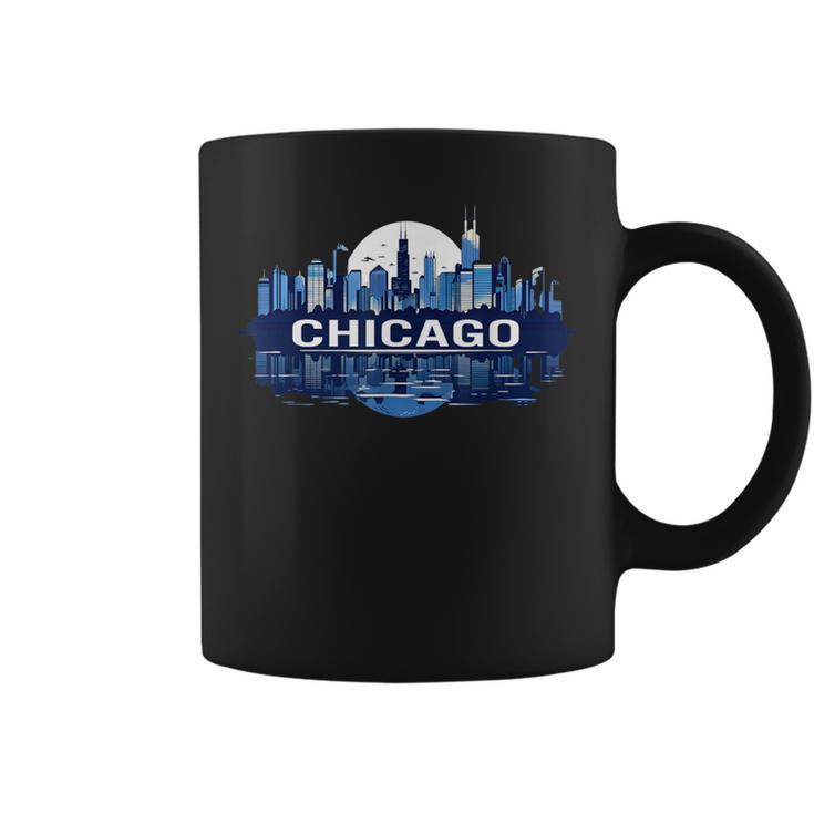 Panorama Du Centre-Ville De Chicago Tasse