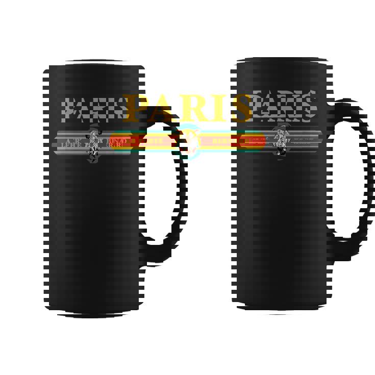 Paris Tiger Face Fashion コーヒーマグ