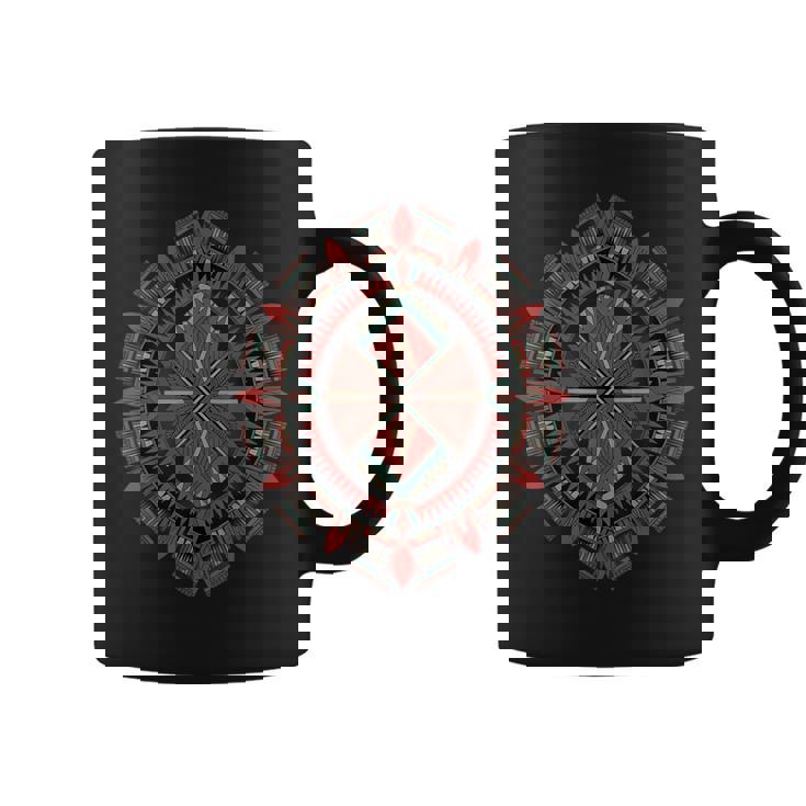 Patrón Tribal Indio Arte Tribal Nativo Americano Taza de café