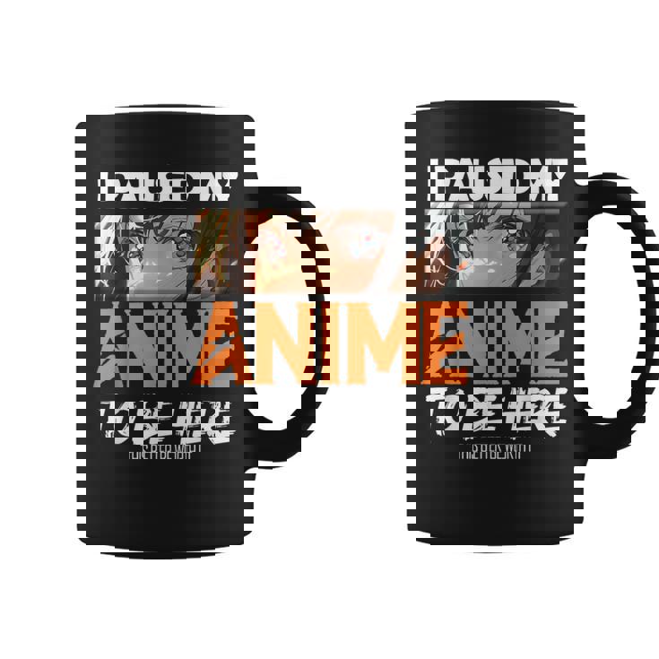 I Paused My Anime Manga Cute Weeb Kawaii Otaku アニメ グッズ コーヒーマグ