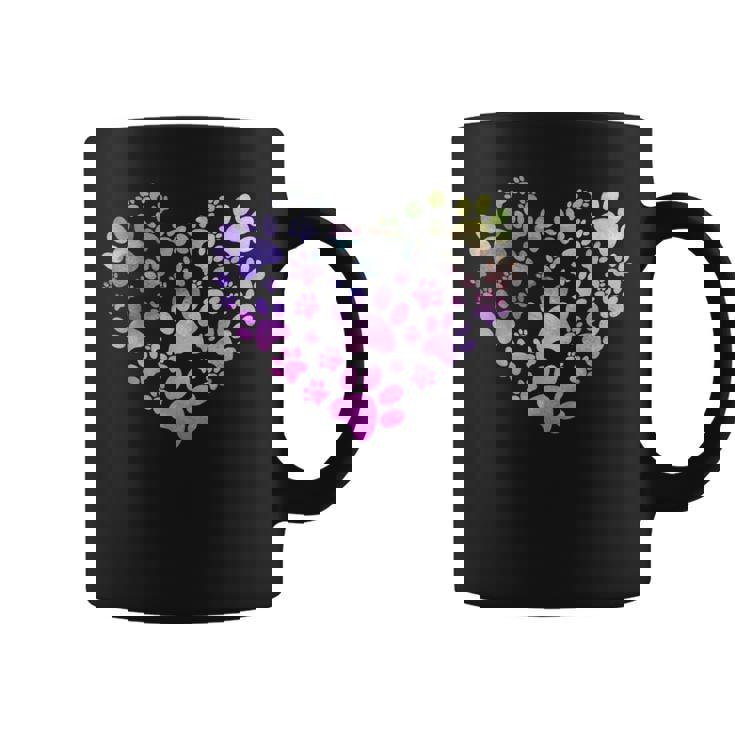 Paw Heart 足跡 犬のハート 犬のアクセサリー ギフト コーヒーマグ