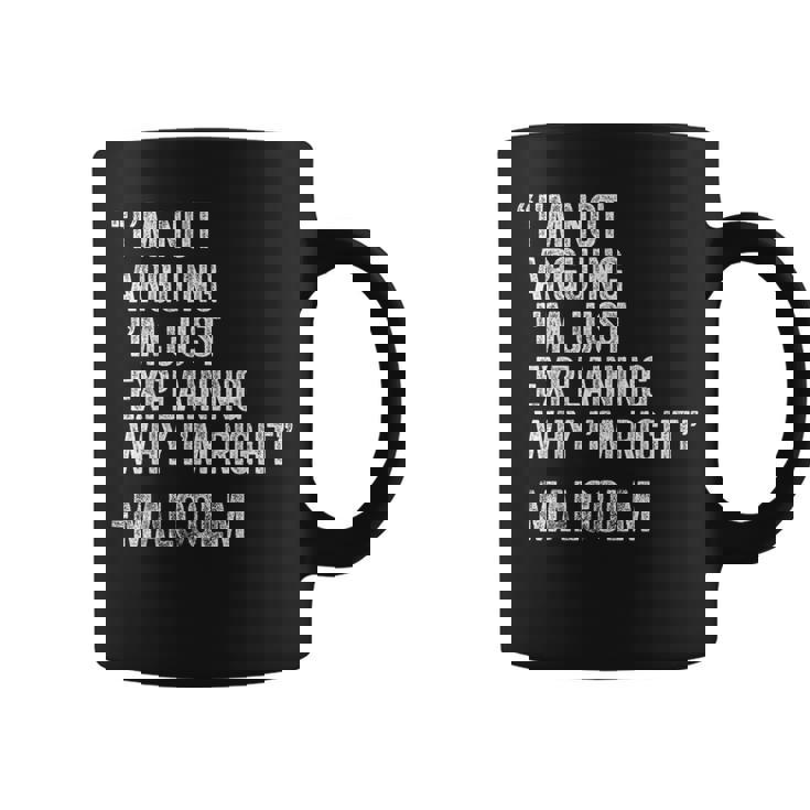 Personalized Name Fathers Day Outfit For Malcolm Quote Birthday Custom Name Idea Engineer Retro Black Small Coffee Mug