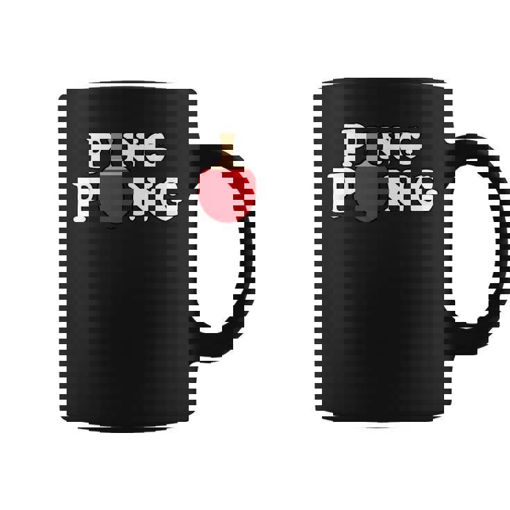 Ping Pong ピンポン卓球 おもしろレトロ コーヒーマグ