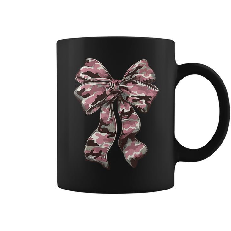 Pink Camouflage Old Camo Bow Camo Coquette Bow Hunting Women Coffee Mug