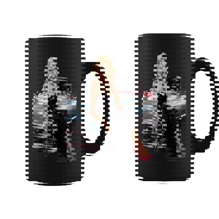 Pinup Girl ビンテージクラシックカー ホットロッド ロカビリー コーヒーマグ