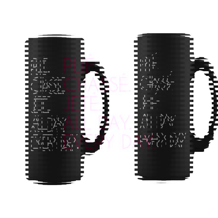 Plie Chasse Jete バレエダンシング バレリーナ バレエダンサー コーヒーマグ