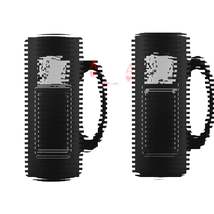 Pocket Aces Pokerpades & Heart 面白いポーカー ギフト コーヒーマグ