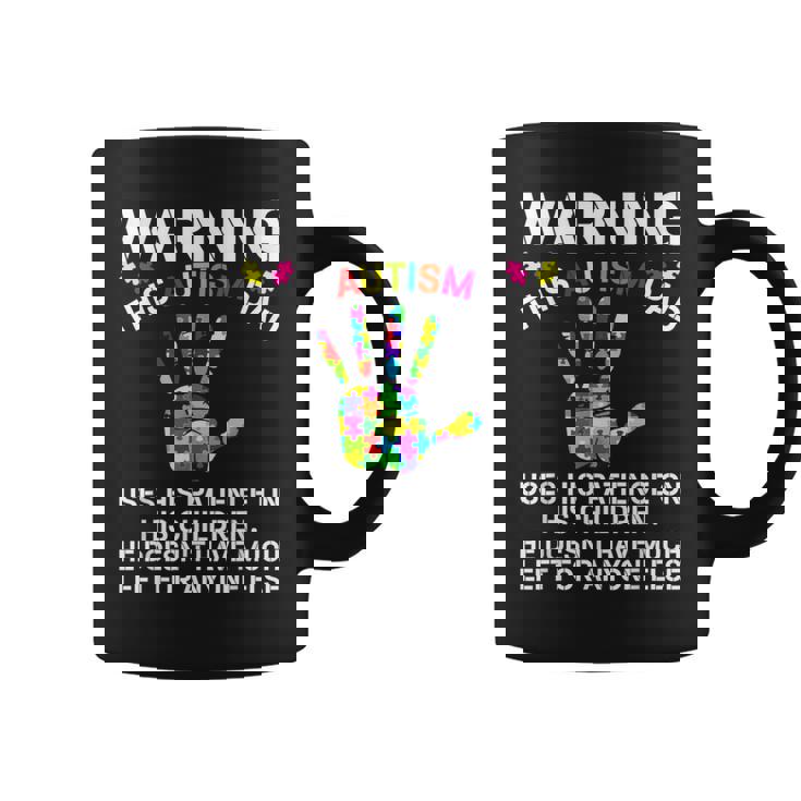 Proud Autism Dad Awareness Father Day Autistic Son Daughter Coffee Mug