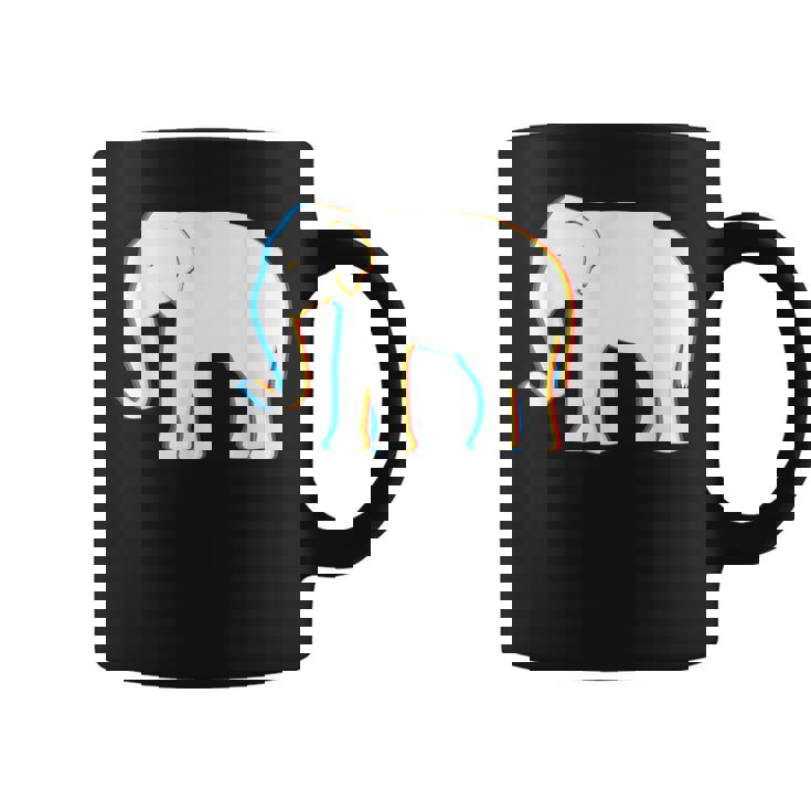 Psy Trance サイケデリックエレファントtシャツ コーヒーマグ