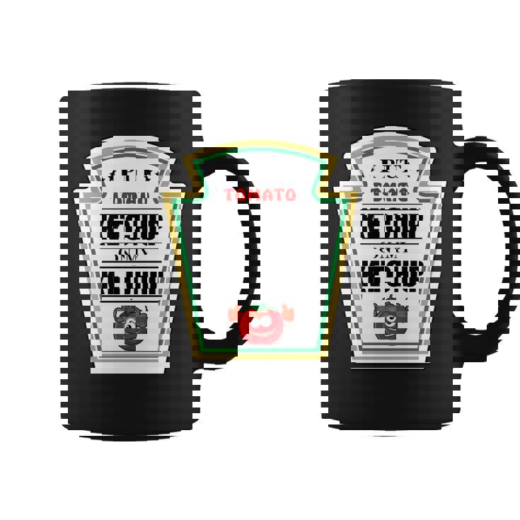 I Put Ketchup On My Ketchup トマトマスタード ハロウィンチーム 長袖tシャツ コーヒーマグ