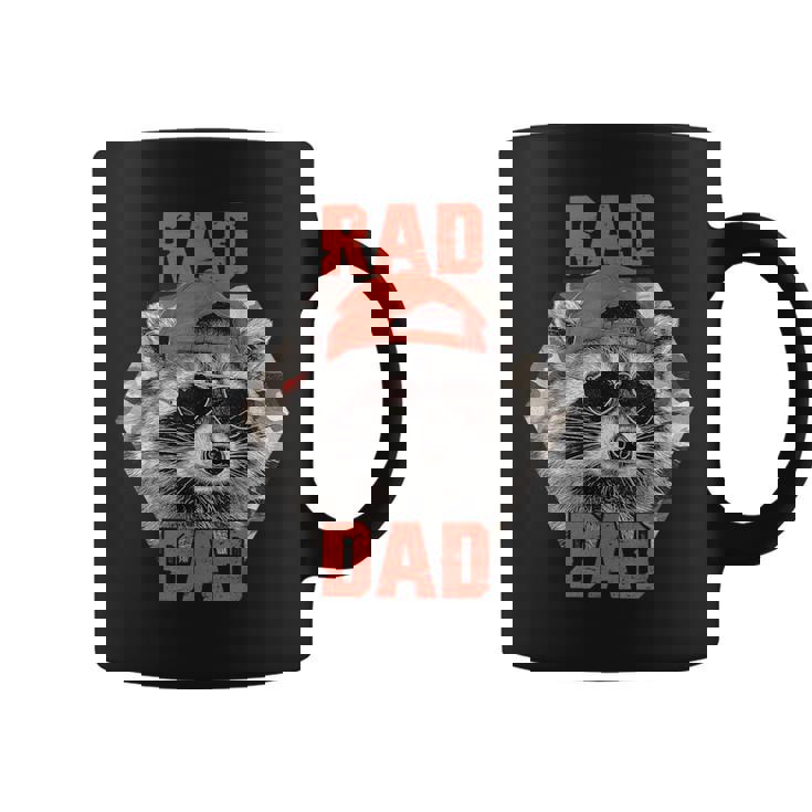 Rad Dad Raccoon Father Day Rad Cool Dad Coffee Mug