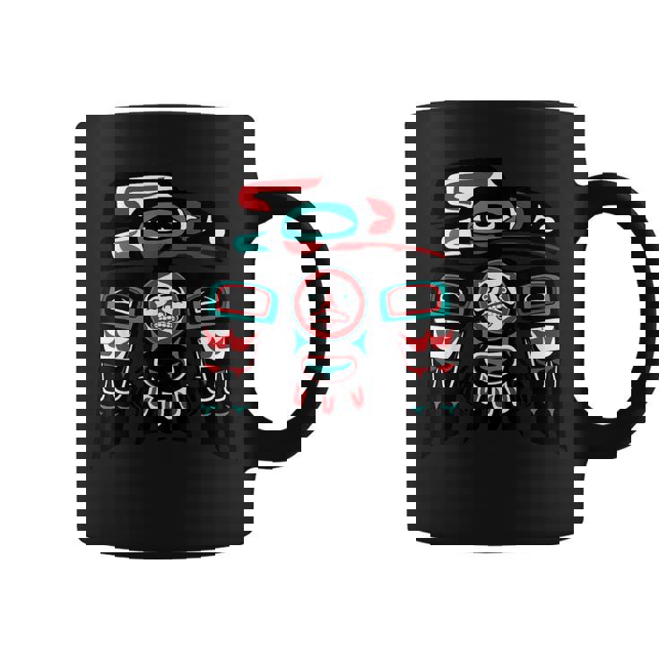 Raven ネイティブアメリカン プライド ハイダ トリンギット トーテム コーヒーマグ