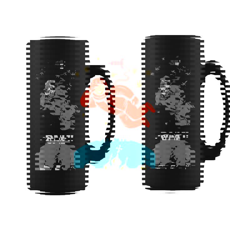 There's No God レトロ 無神論者 ユーリ ガガーリン スペース コーヒーマグ