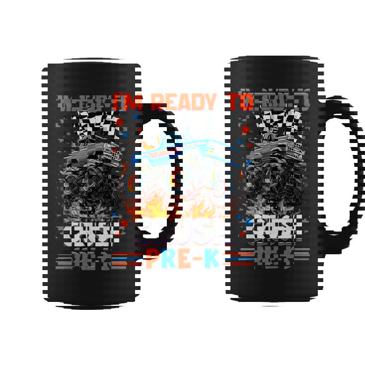 Ready To Crush Pre-K Pre K Monster Truck Back To School Boy Coffee Mug