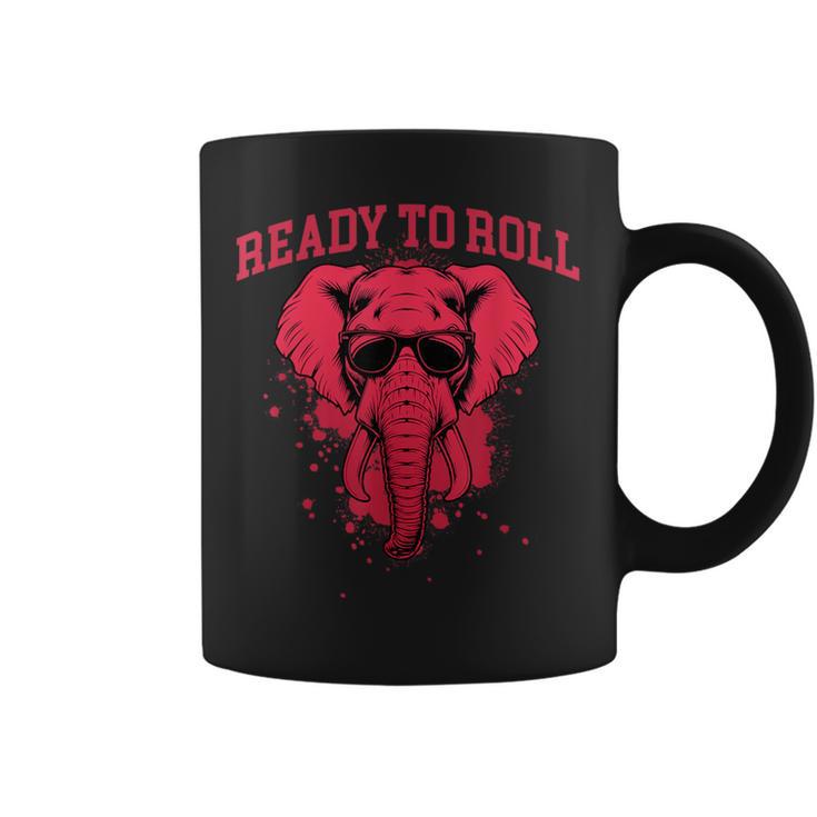 Ready To Roll Alabama Football Lover Elephant Game Day Coffee Mug - Seseable