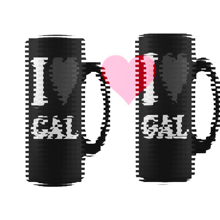 Red Heart I Love Gal コーヒーマグ